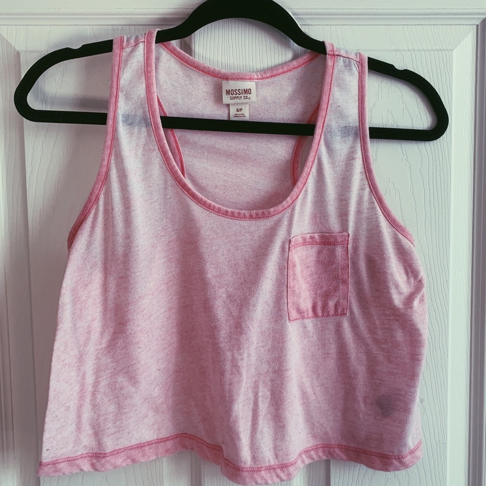 Pink crop tank